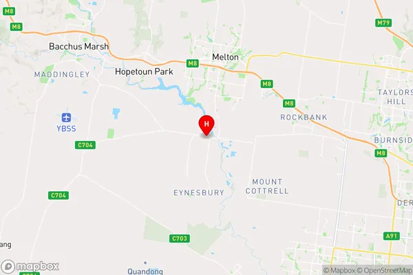 Eynesbury,Victoria Area Map