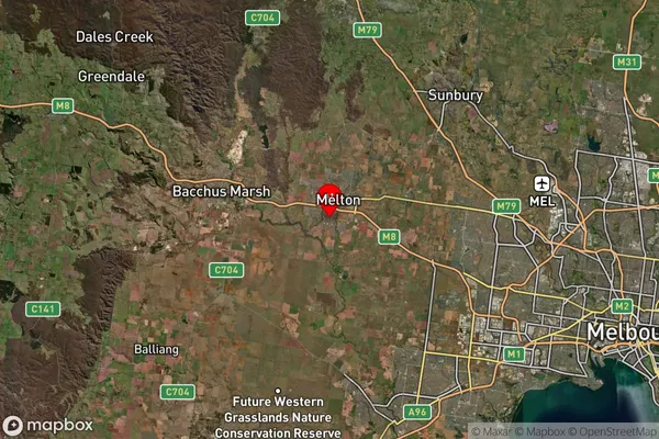 Melton South,Victoria Satellite Map