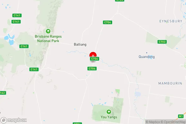 Balliang,Victoria Area Map