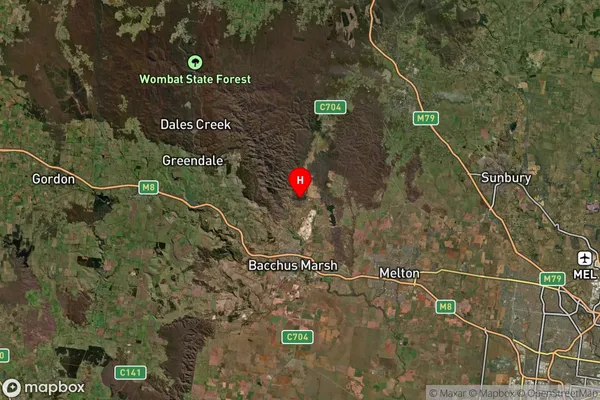 Coimadai,Victoria Satellite Map