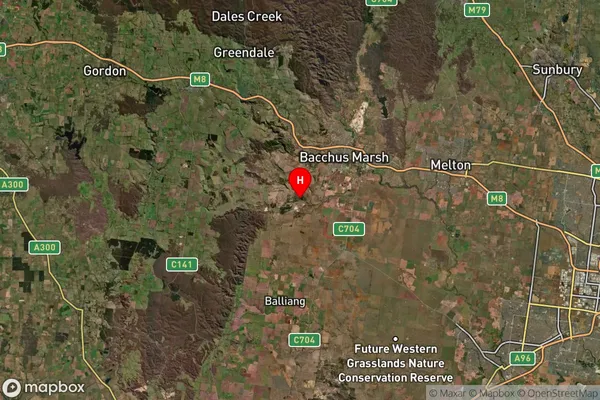 Rowsley,Victoria Satellite Map