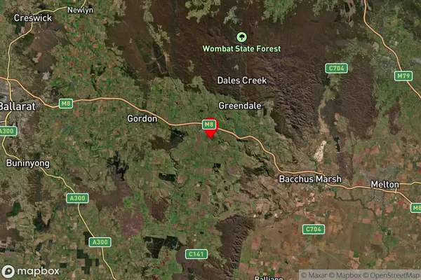 Ballan,Victoria Satellite Map