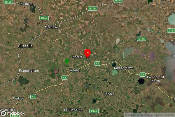 Noorat East,Victoria Satellite Map