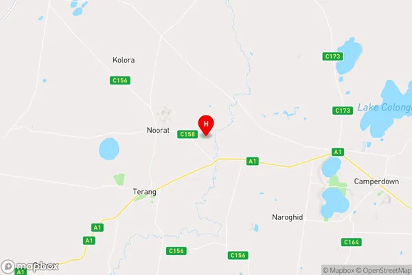 Noorat East,Victoria Area Map