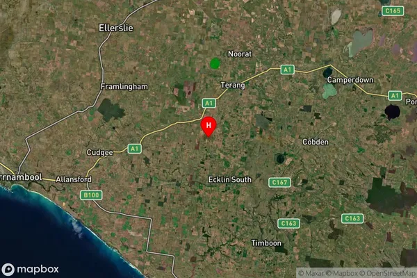 Taroon,Victoria Satellite Map