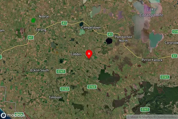 Bullaharre,Victoria Satellite Map