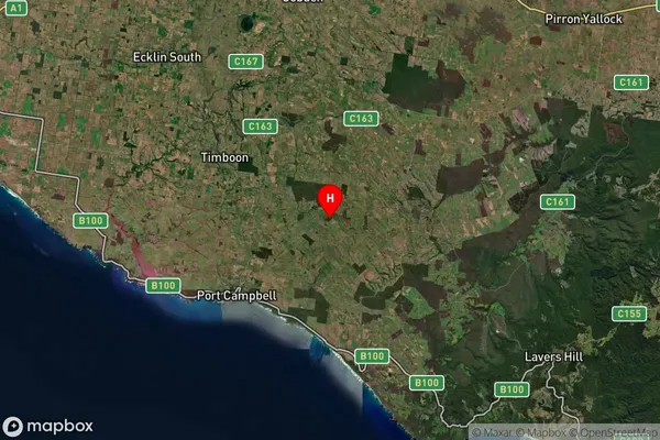 Cooriemungle,Victoria Satellite Map