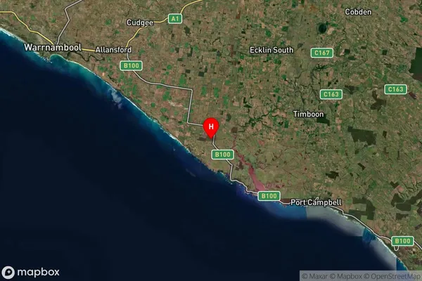 Nirranda South,Victoria Satellite Map