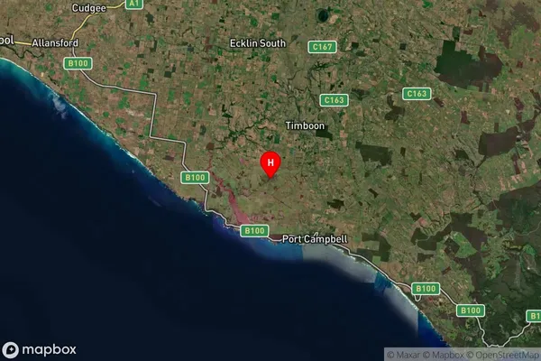 Timboon West,Victoria Satellite Map