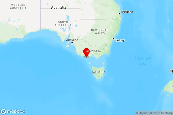 Port Campbell,Victoria Region Map