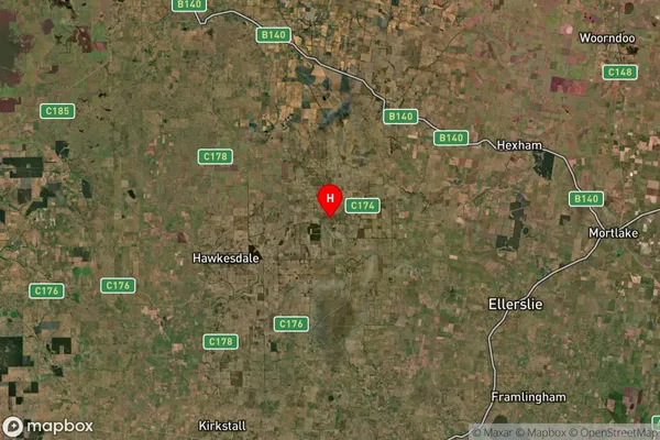 Minjah,Victoria Satellite Map