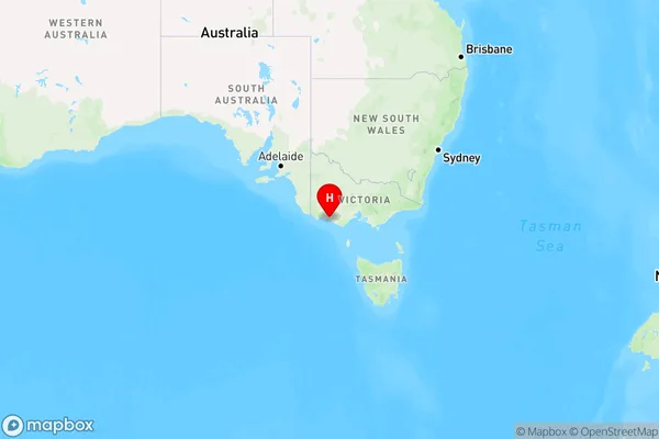 Warrnambool East,Victoria Region Map