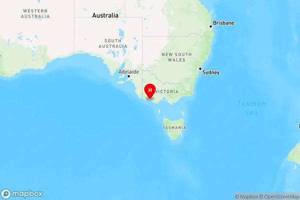 Koroit,Victoria Region Map