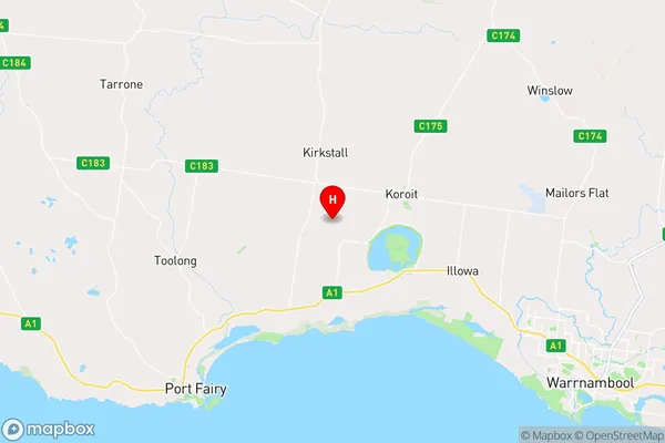 Crossley,Victoria Area Map