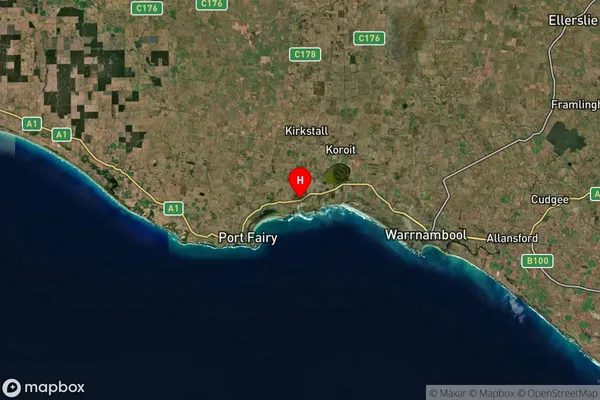 Killarney,Victoria Satellite Map