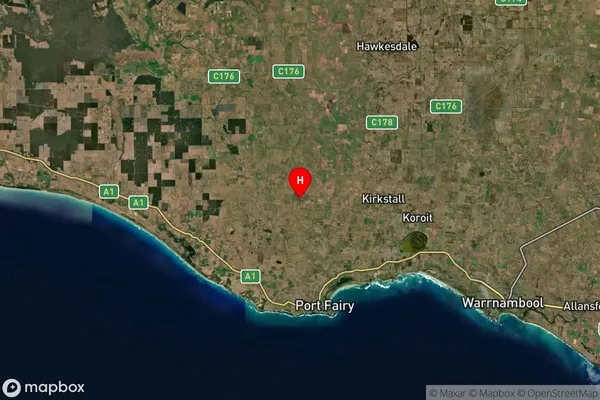 Tarrone,Victoria Satellite Map