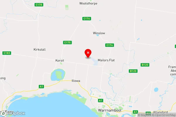 Yarpturk,Victoria Area Map