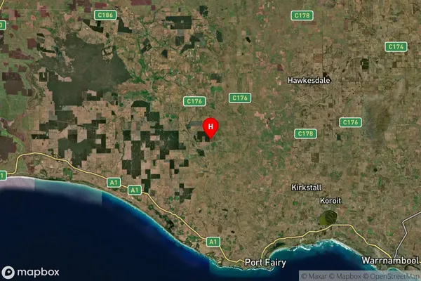 Orford,Victoria Satellite Map