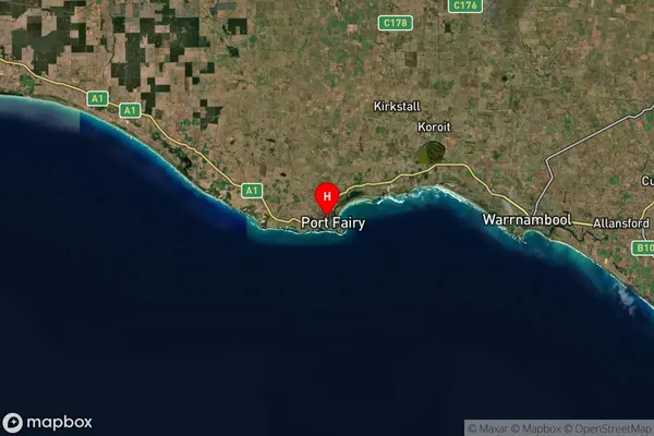 Port Fairy,Victoria Satellite Map