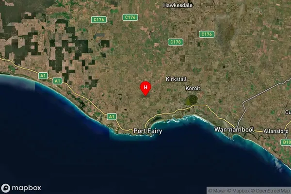 Toolong,Victoria Satellite Map