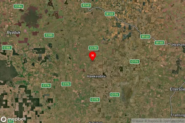 Hawkesdale,Victoria Satellite Map