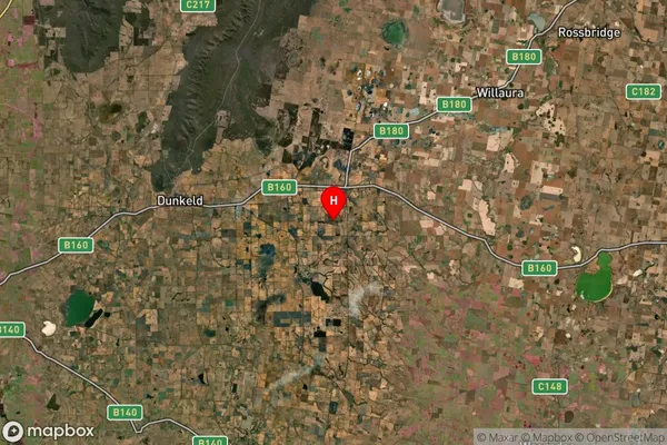 Glenthompson,Victoria Satellite Map