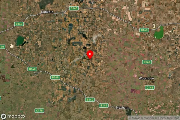 Nareeb,Victoria Satellite Map