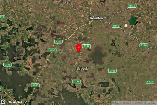 Byaduk North,Victoria Satellite Map