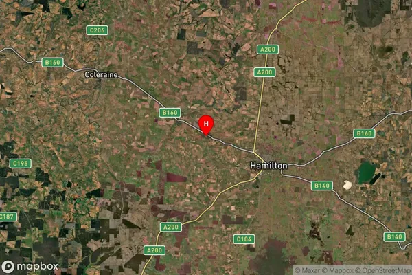 Bochara,Victoria Satellite Map