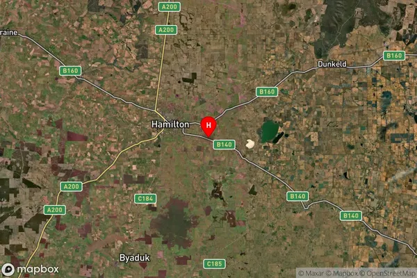 Tarrington,Victoria Satellite Map