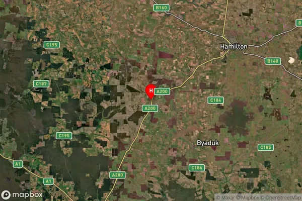 Branxholme,Victoria Satellite Map