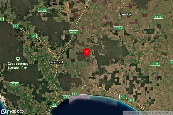 Homerton,Victoria Satellite Map