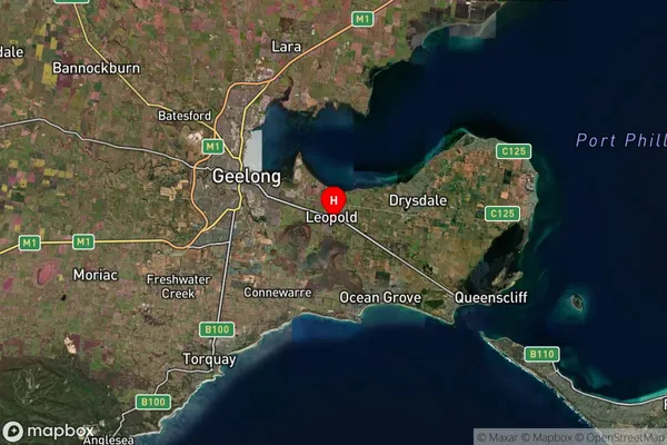 Leopold,Victoria Satellite Map