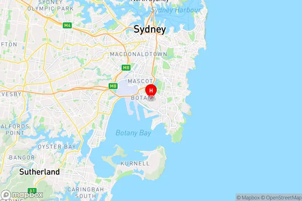 Eastern Suburbs Mc,New South Wales Area Map