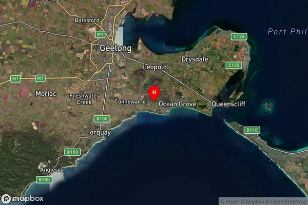 Connewarre,Victoria Satellite Map