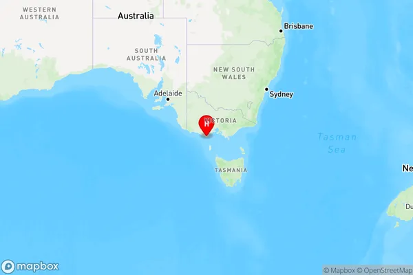 Cape Otway,Victoria Region Map