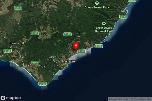 Skenes Creek,Victoria Satellite Map