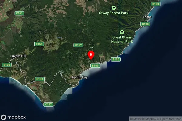 Skenes Creek North,Victoria Satellite Map