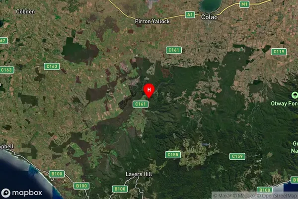 Carlisle River,Victoria Satellite Map