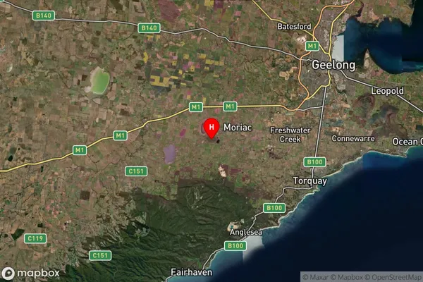 Modewarre,Victoria Satellite Map