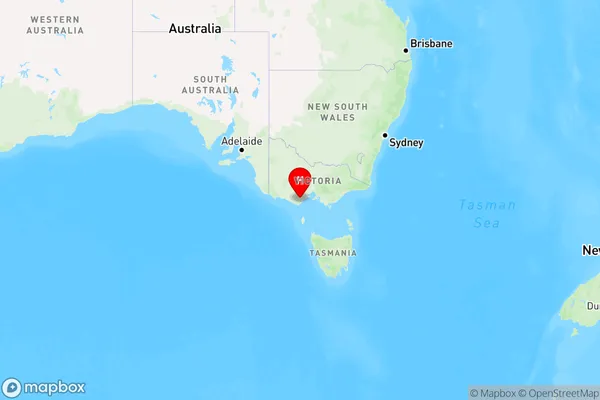 Gerangamete,Victoria Region Map