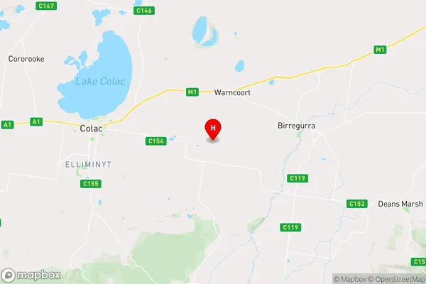 Warncoort,Victoria Area Map