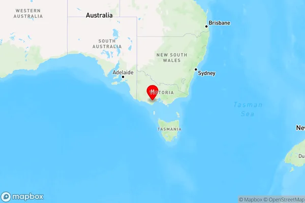 Warncoort,Victoria Region Map