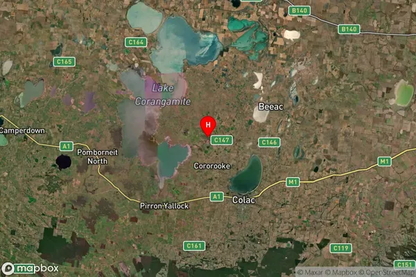 Alvie,Victoria Satellite Map