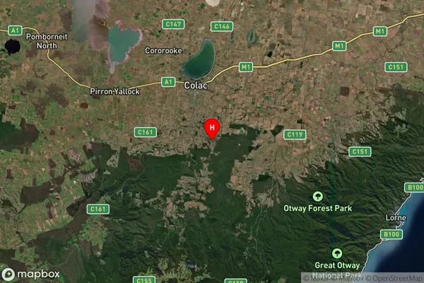 Barongarook,Victoria Satellite Map