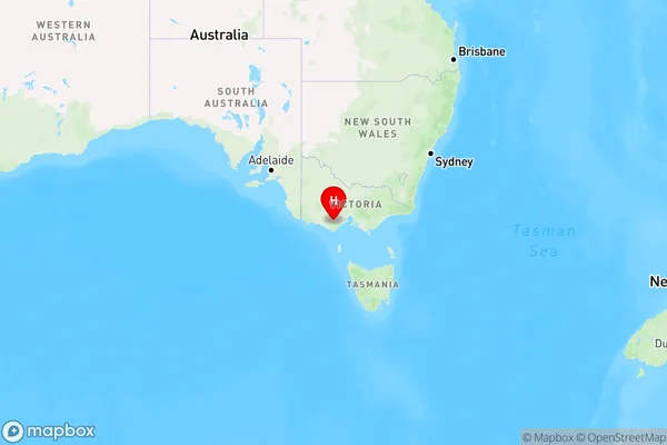 Coragulac,Victoria Region Map