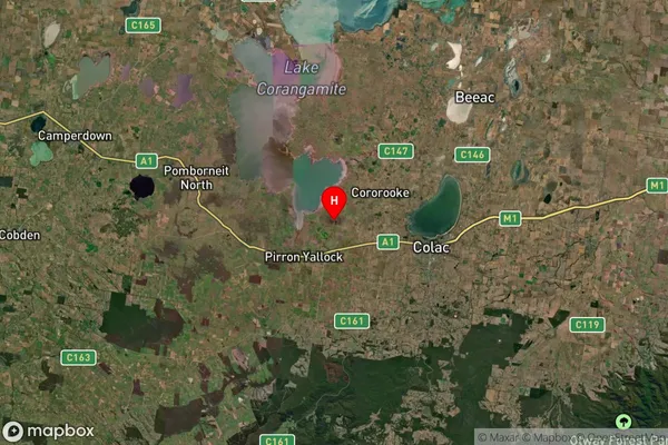 Nalangil,Victoria Satellite Map