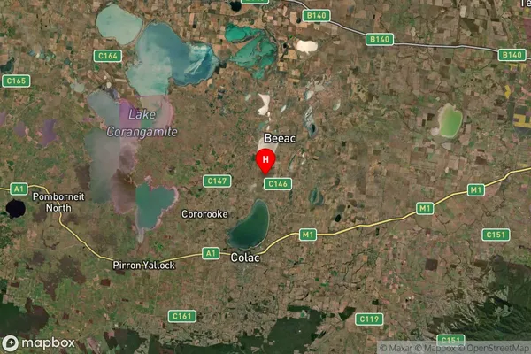 Ondit,Victoria Satellite Map