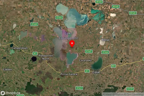 Wool Wool,Victoria Satellite Map