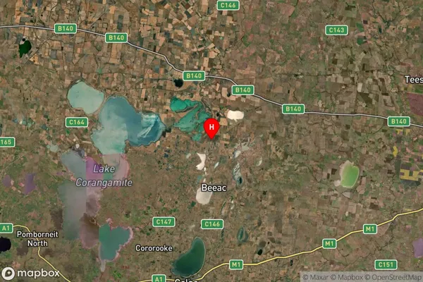 Weering,Victoria Satellite Map